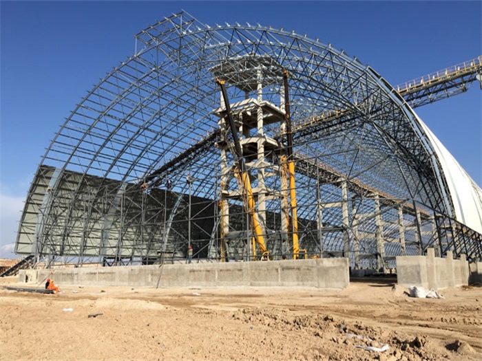 巩义煤机油桶翘工程网架